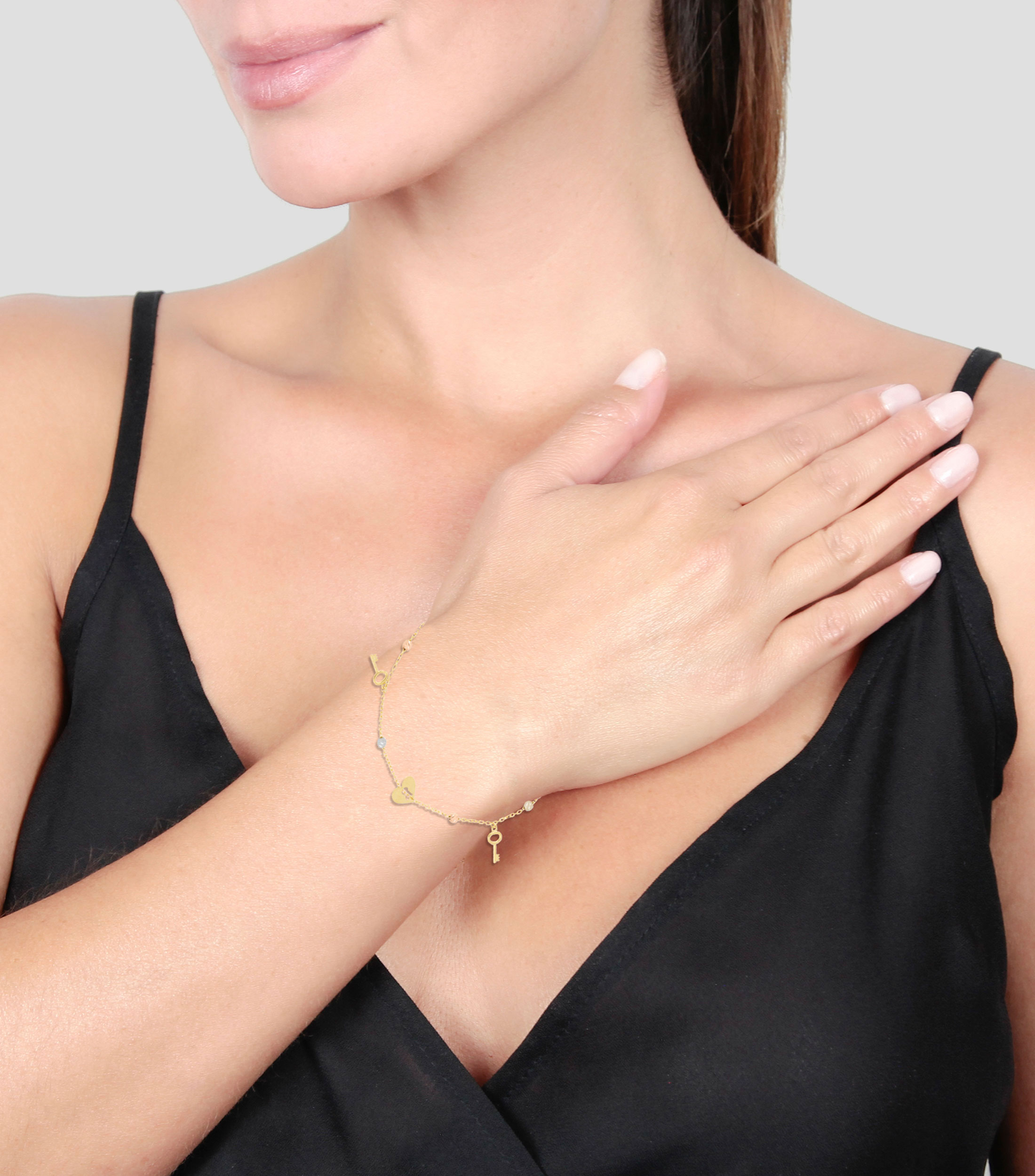 Pulsera en oro de 14 Kilates Mujer